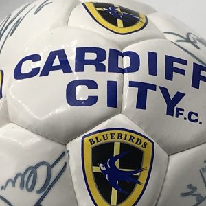 Collectable Team Signed Cardiff City Bluebirds Football