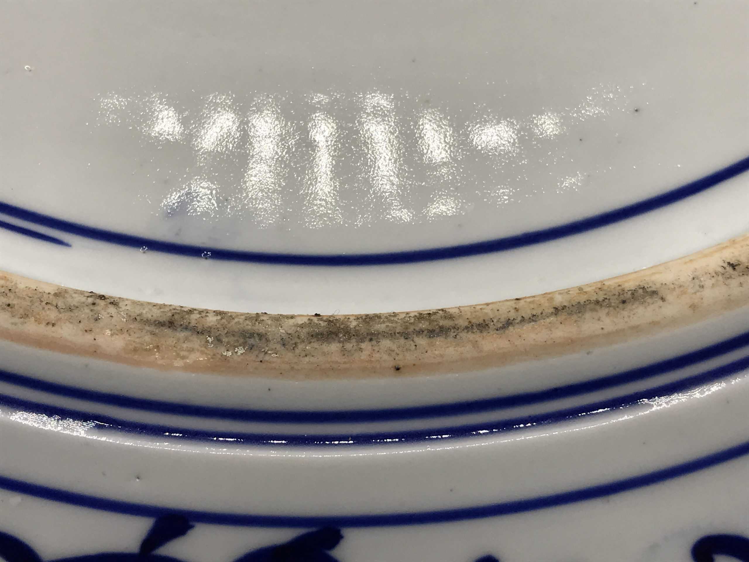 Huge Antique Japanese Meiji Period Porcelain Charger – Hand-Painted Peony Design - Image 13