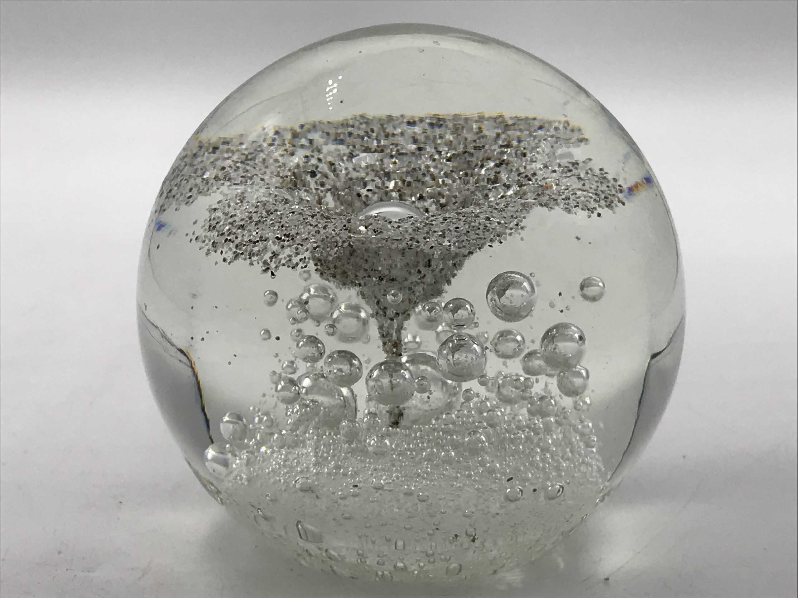 Stunning Italian Murano Glass Paperweight Bubbles