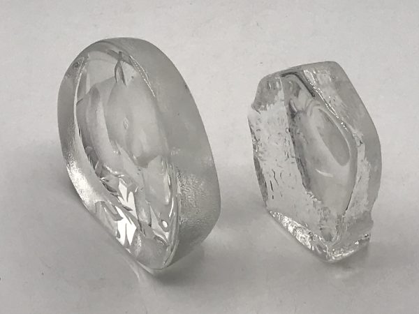 Two Swedish Glass Matts Jonasson Paperweights Panda & Squirrel - Image 5