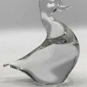 Vintage Wedgwood Art Glass Duck Paperweight