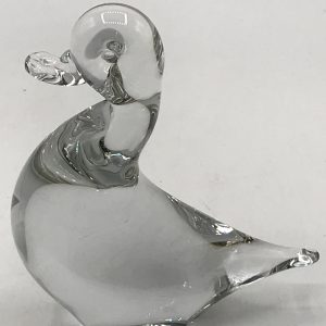 Vintage Wedgwood Art Glass Duck Paperweight