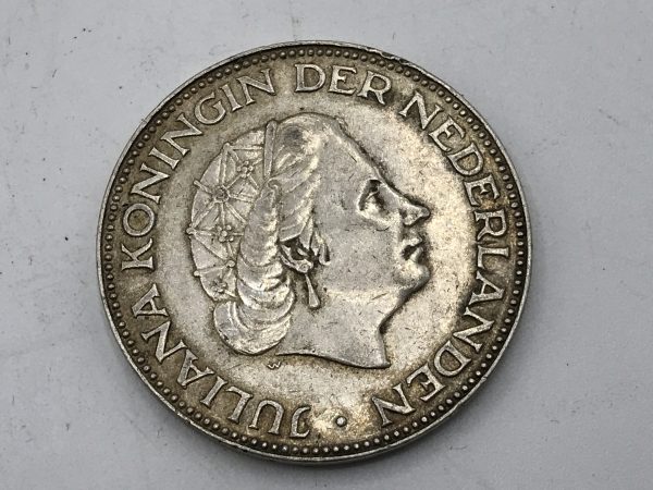 Coin Nederland 2½ GULDEN 1959 Silver Queen Juliana - Image 3