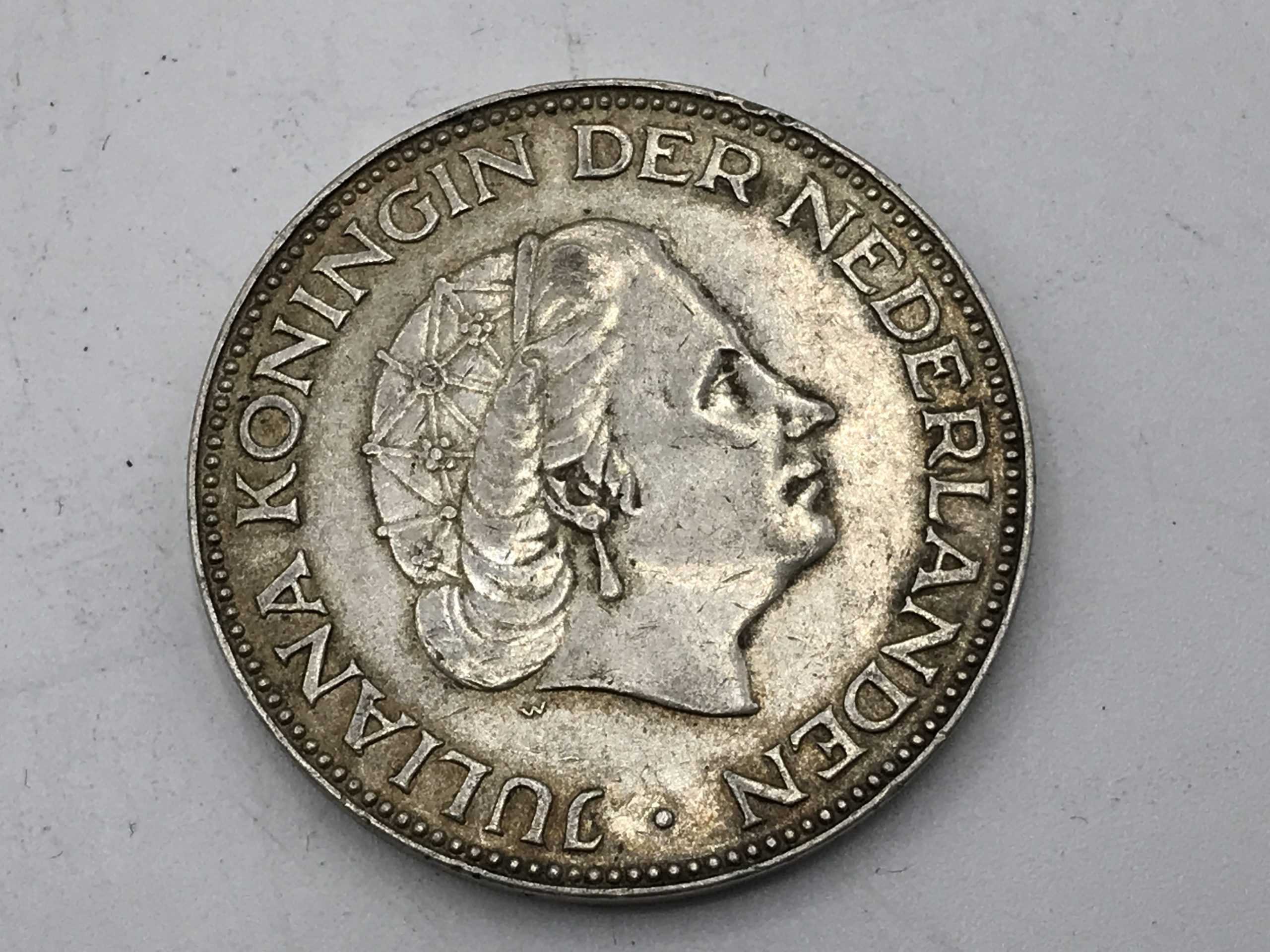 Coin Nederland 2½ GULDEN 1959 Silver Queen Juliana - Image 3