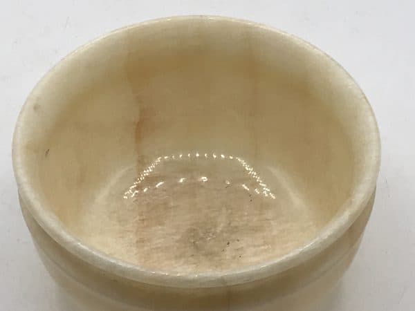 Small Carved & Polished Alabaster Bowl - Image 4