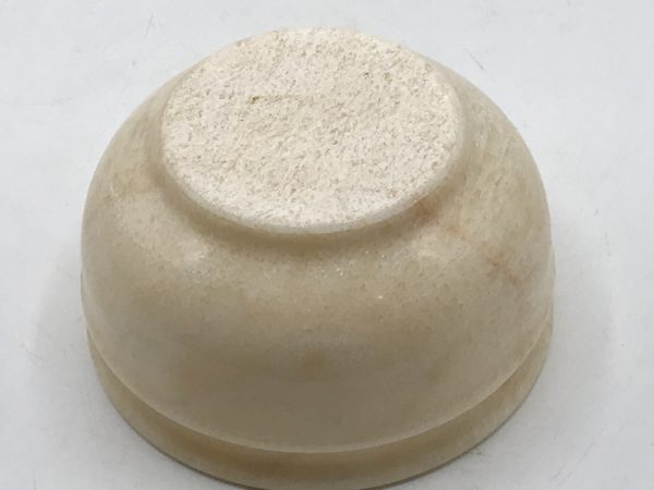 Small Carved & Polished Alabaster Bowl - Image 5