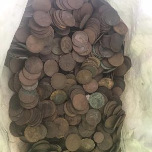 11kg Antique Victorian & Early 20th C Copper Pennies – Bulk Lot Penny