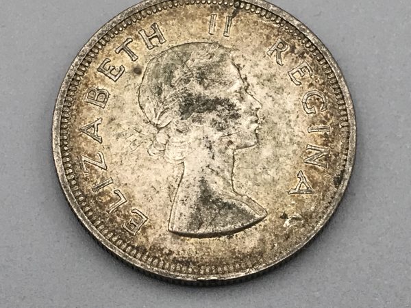 1954 South Africa 2 1/2 Shillings Silver Coin - Image 3