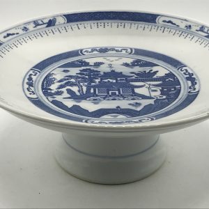 Chinese Canton Porcelain Blue and White Tazza Comport