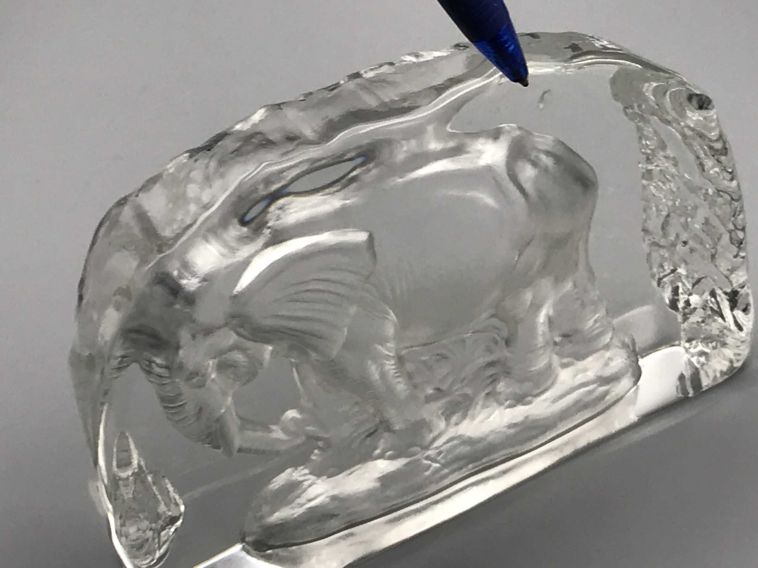 Dartington Crystal Signed Capredoni glass Paperweight Bull Elephant - Image 6