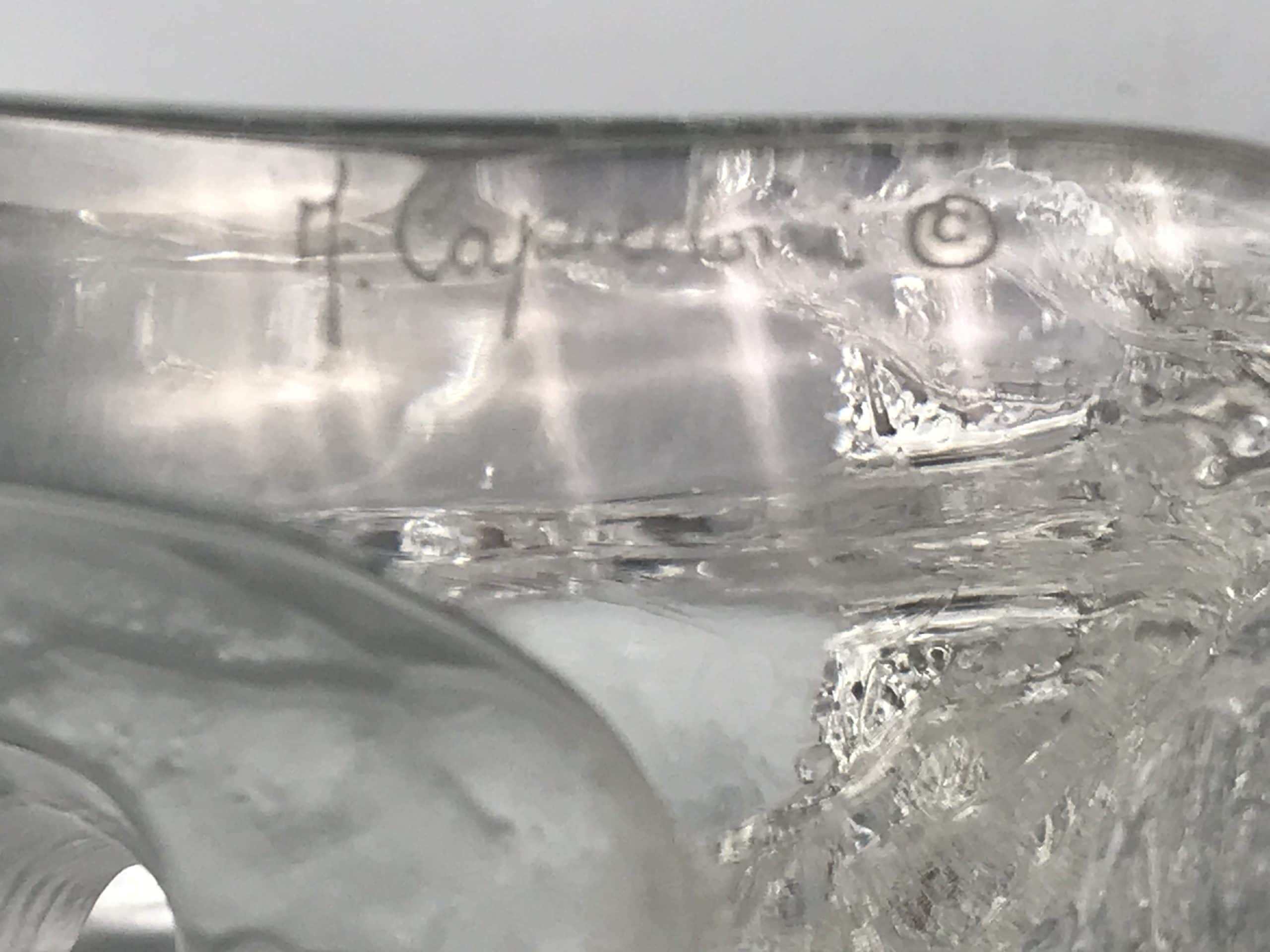 Dartington Crystal Signed Capredoni glass Paperweight Bull Elephant - Image 7