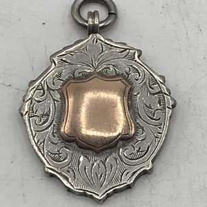 Sterling Silver Fob Medal Cardiff R.C 1944 Championship