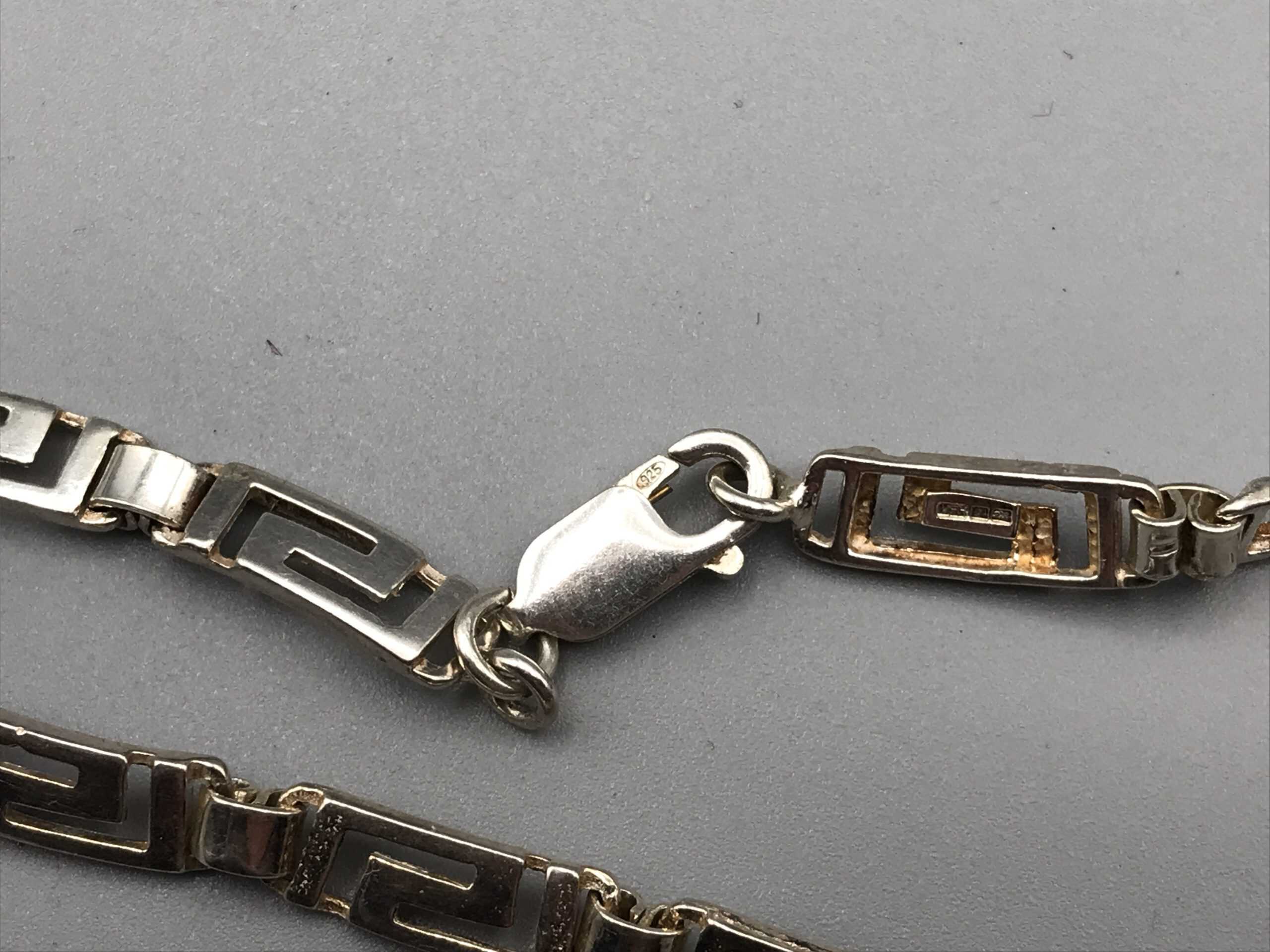 Sterling Silver Greek Key Necklace - Image 4