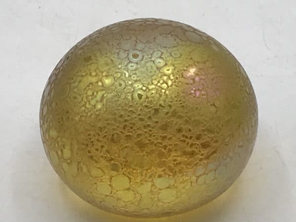 Vintage Heron Iridescent Glass Paperweight