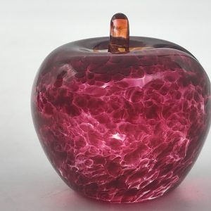 Welsh Avondale Glass Apple Paperweight