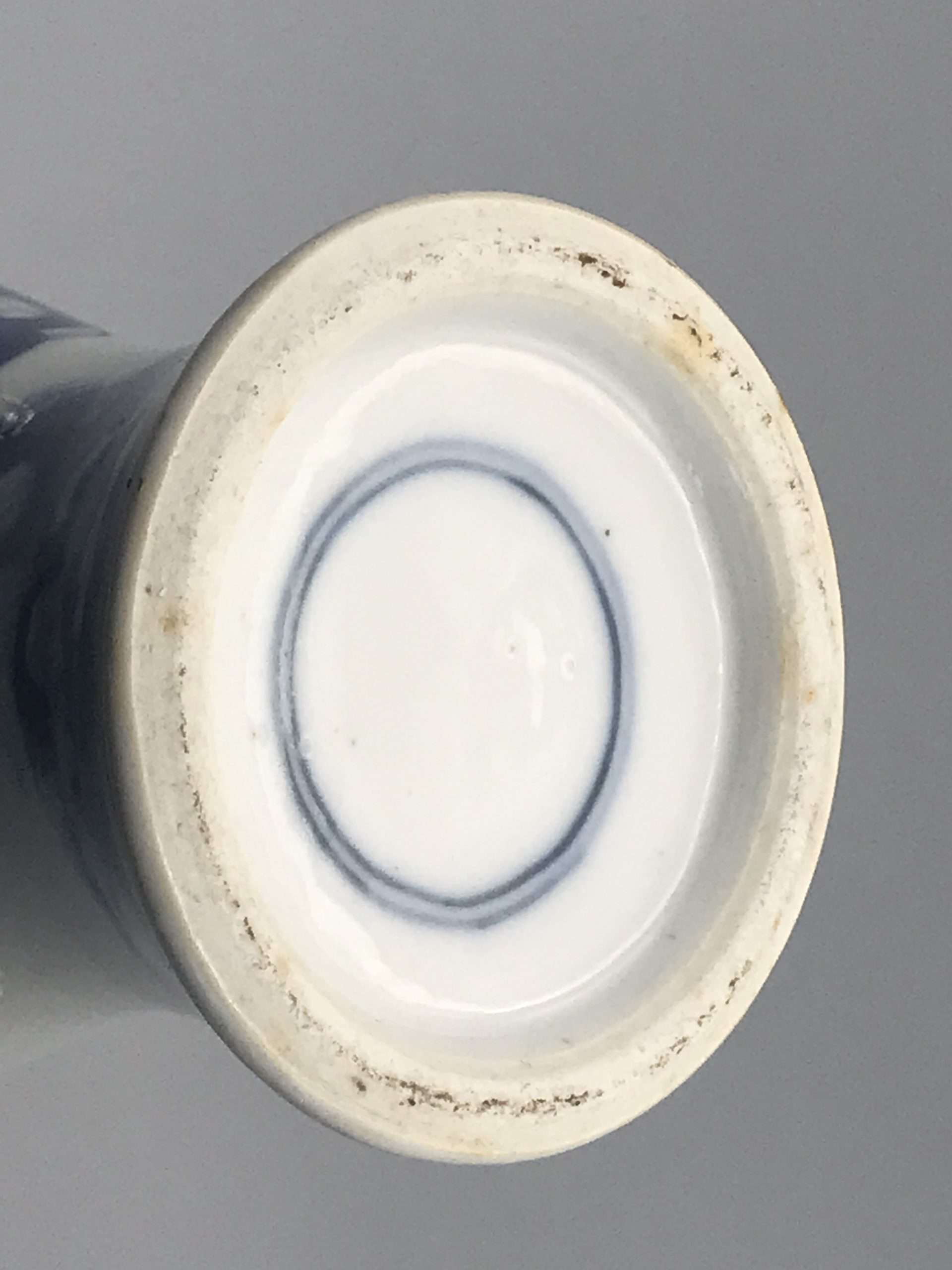 Chinese Blue and White Porcelain Vase Kangxi Revival Export Vase - Image 7