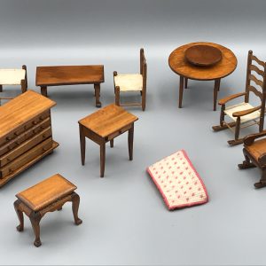 Group Dolls House Furniture Tables Chairs