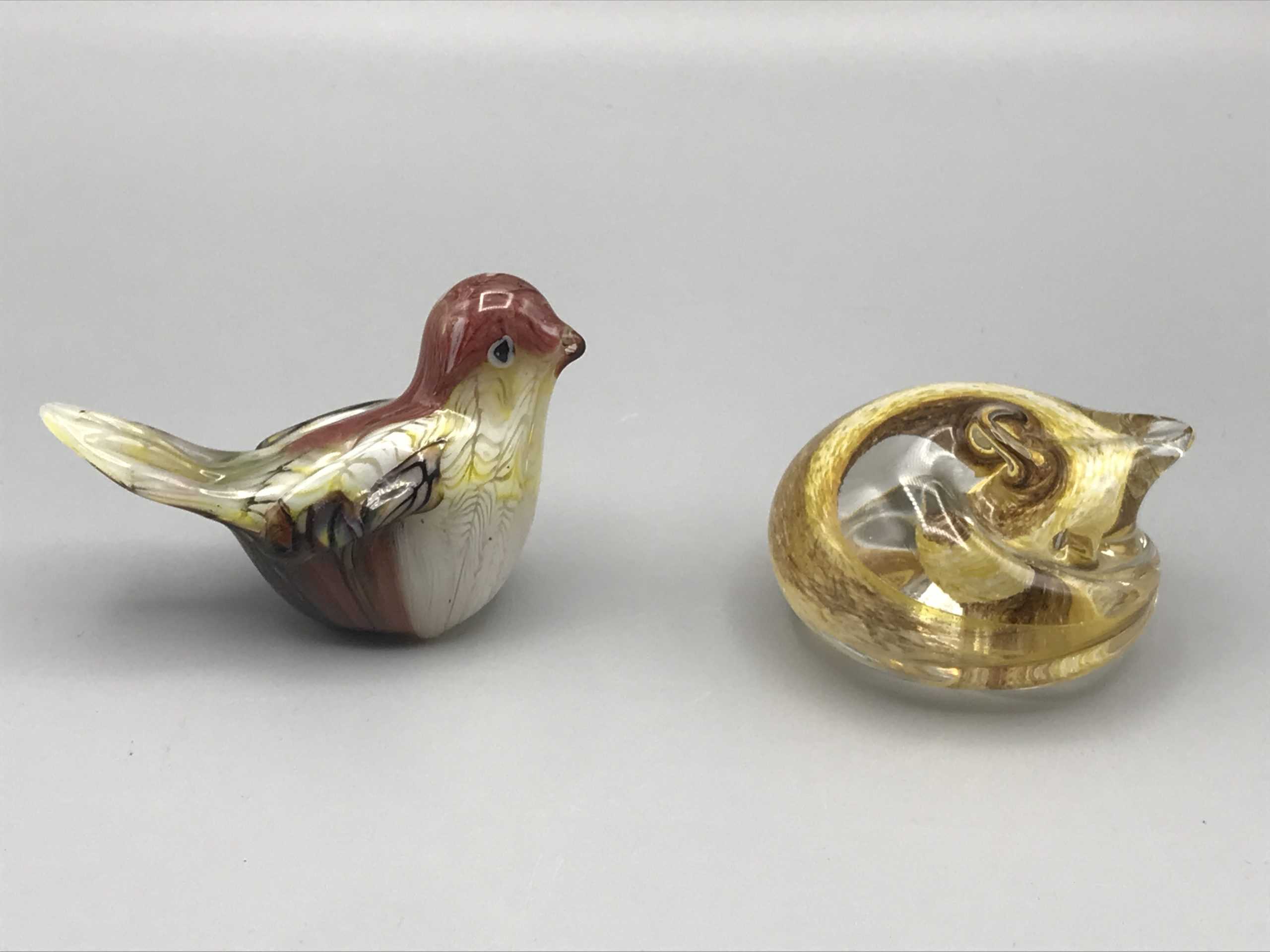 Group Four Vintage Glass Animals Paperweights - Image 3