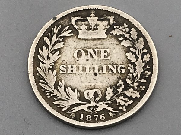 Silver Coin 1876 One Shilling