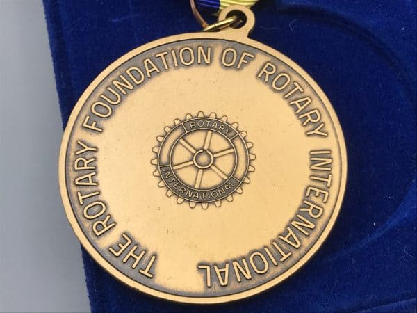 Group Vintage 1970s Rotary Club Enamel Medals - Image 4