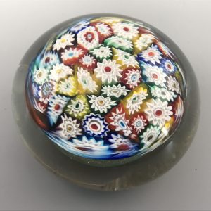 Italian Murano Millefiori Glass Paperweight