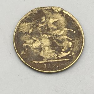 1823 Brass George 3rd Gaming Token Coin