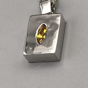 Beautiful Sterling Silver Citrine Necklace