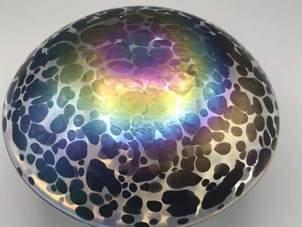 Large Ditchfield Glassform Iridescent Glass Mushroom Paperweight - Image 4