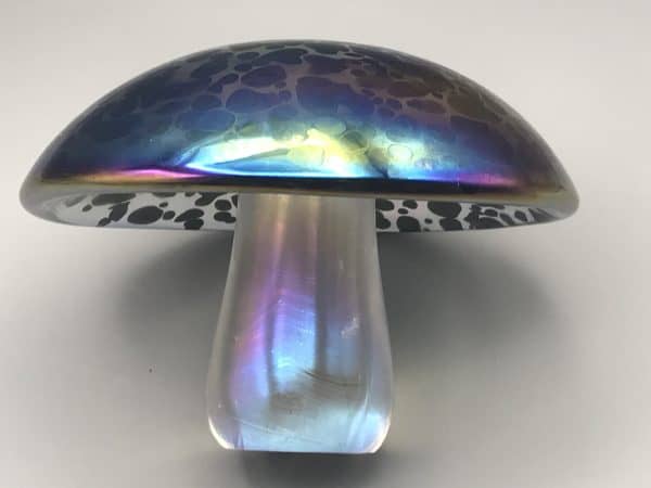 Large Ditchfield Glassform Iridescent Glass Mushroom Paperweight - Image 5