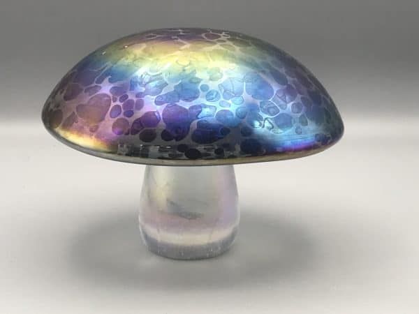 Large Ditchfield Glassform Iridescent Glass Mushroom Paperweight - Image 8