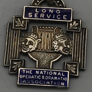 Antique Sterling Silver National Dramatic Association Medal