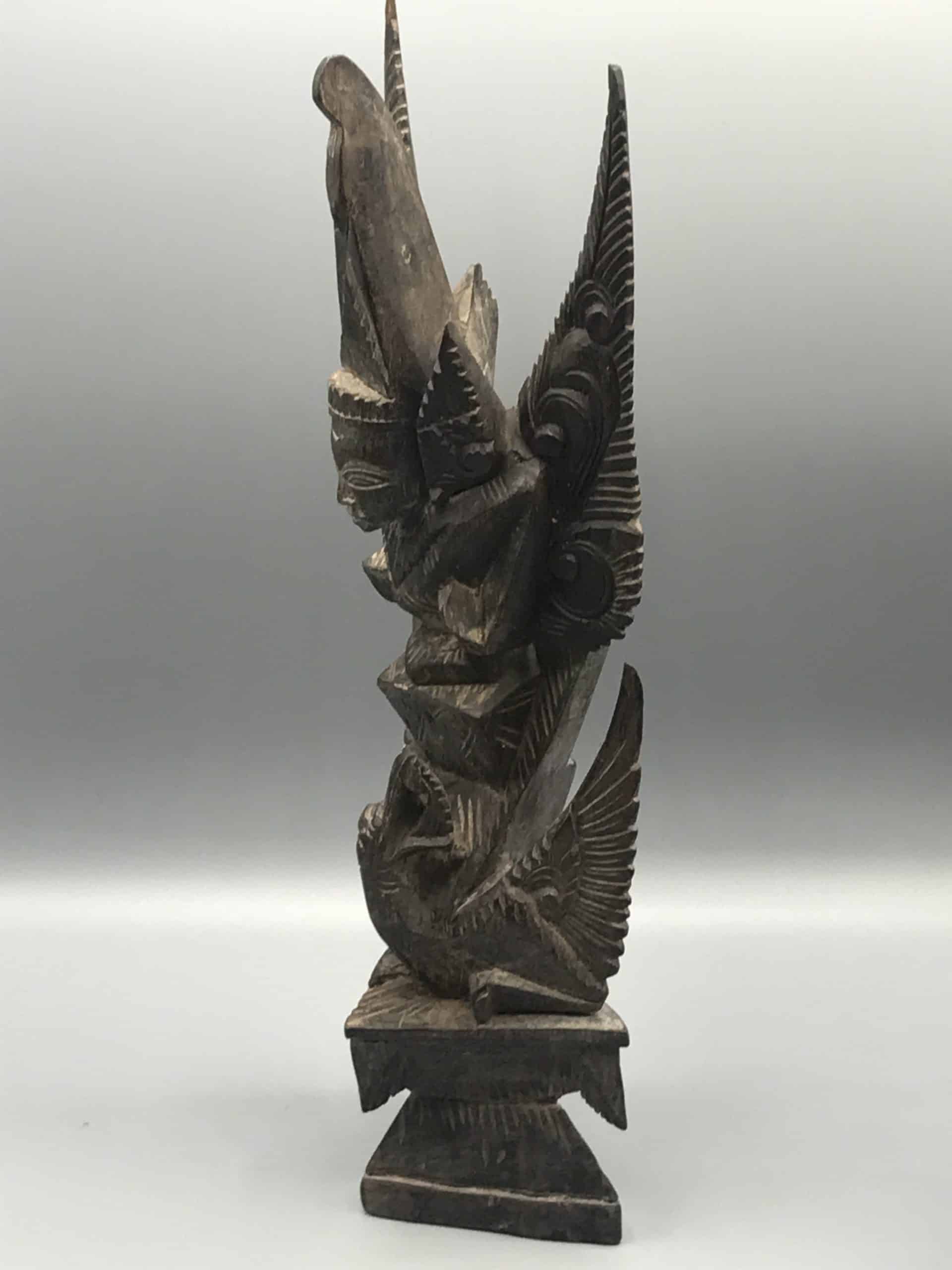 Beautiful Hand Carved Sculpture Indonesia Garuda - Image 3