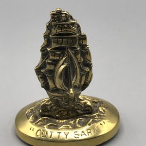 Collectable Vintage Brass Paperweight Cutty Sark