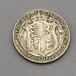 English 500 Grade Silver Half Crown Coin