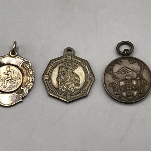 Group 3 Antique Fob Albert Medals
