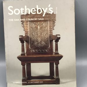 Reference Book Sothebys Oak and Country Sale 2001 Catalogue