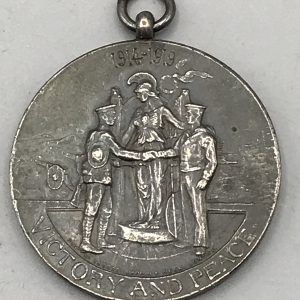 WW1 British Army 1914-1919 Victory & Peace Celebrations Medal
