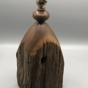 Australian Railway Sleeper Post Reclaimed Wood Table Lamp