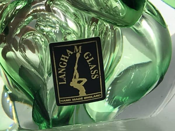Large Vintage Langham Glass Paperweight Bubbles - Image 4