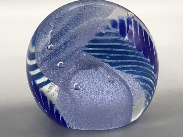 Scottish Caithness Glass Paperweight Chevrons