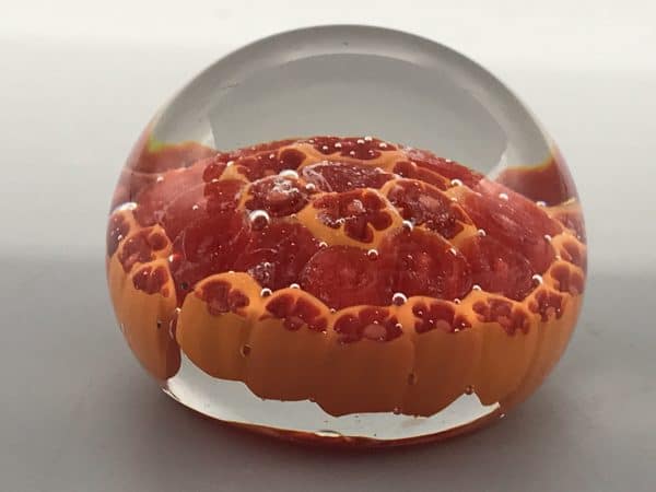 Small Murano Millefiori Glass Paperweight