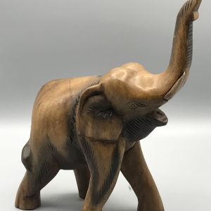 Vintage Carved Wood Elephant