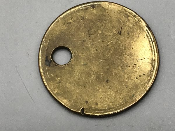 Brass NCB Shot Firing Tally Token Check S W Div - Image 3
