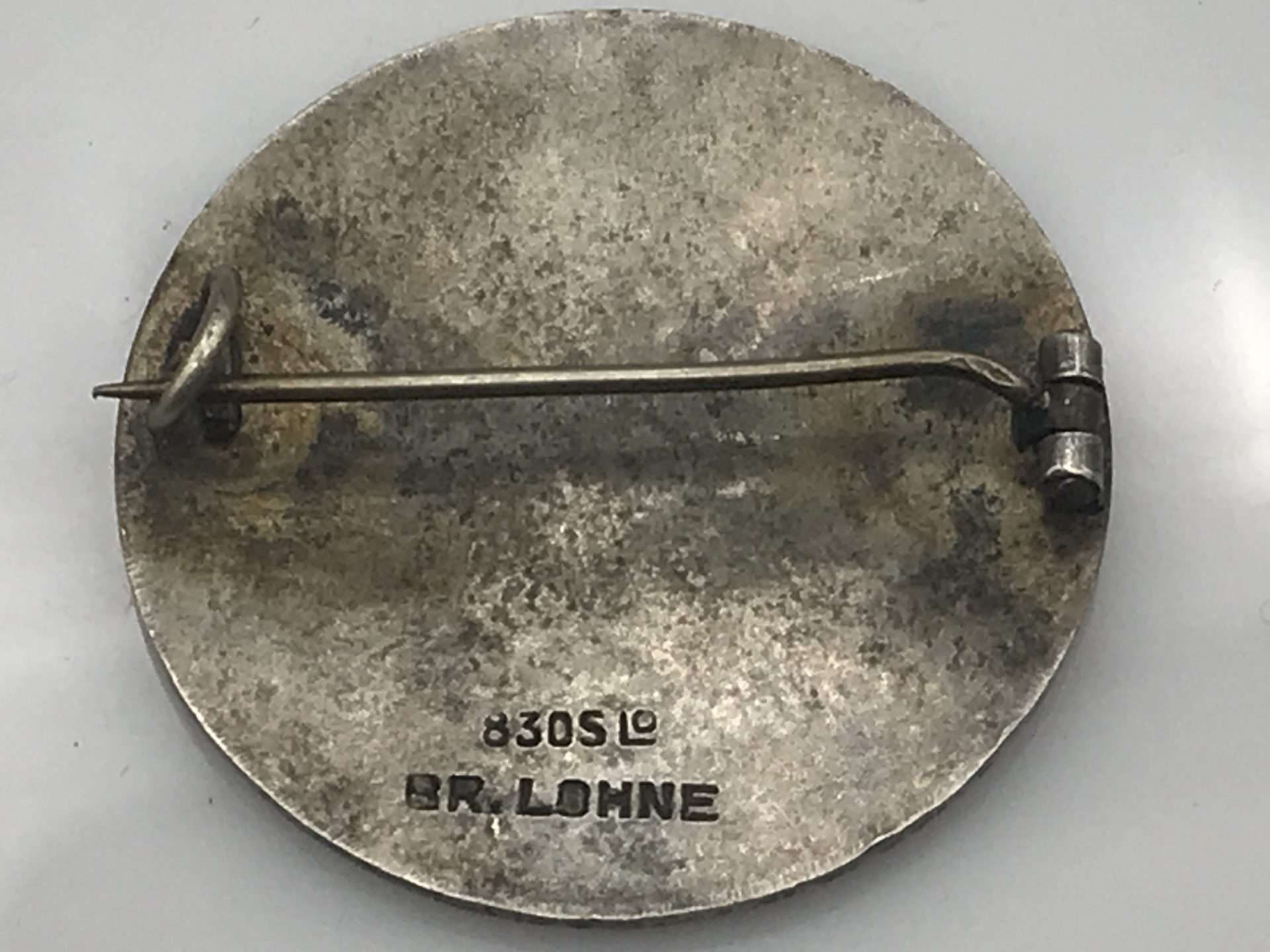 Rare Silver Norwegian Skiing Trophy Badge Prize - Image 3
