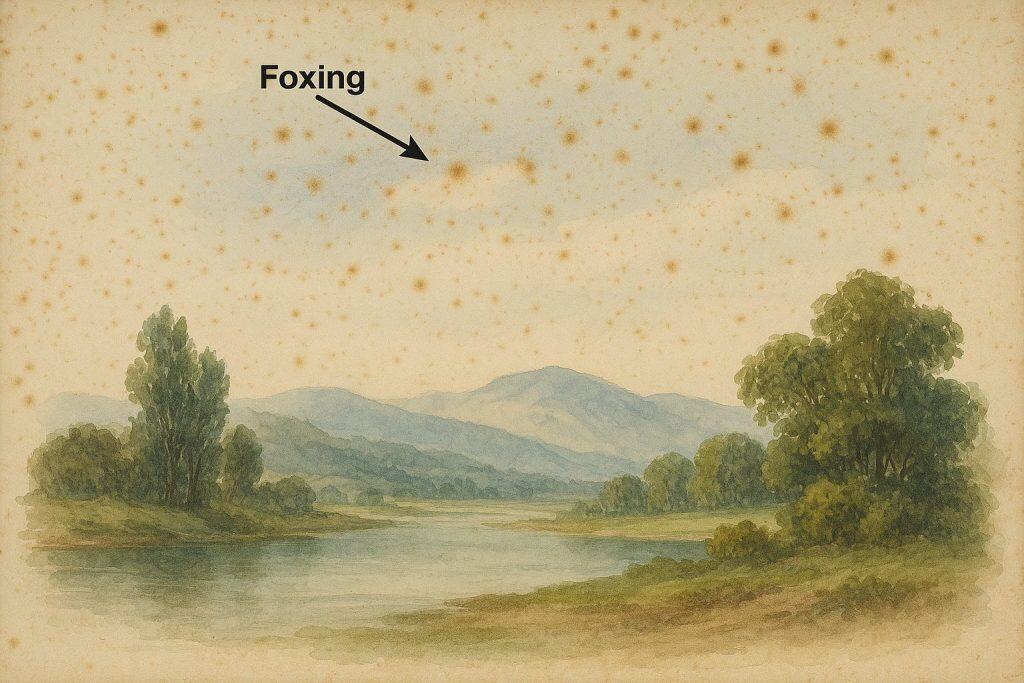 Understanding Foxing in Artwork: Causes, Identification, Prevention, and Treatment