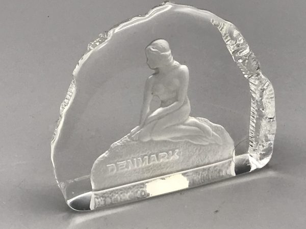 Little Mermaid of Copenhagen Glass Paperweight – Danish Souvenir Boxed - Image 5