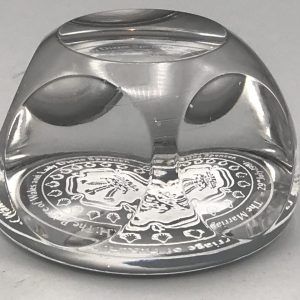 1981 Royal Wedding Crystal Paperweight – Prince Charles & Lady Diana Spencer
