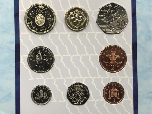 1994 United Kingdom Brilliant Uncirculated Coin Collection – Royal Mint Set - Image 4