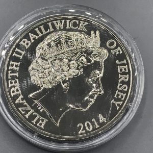 2014 Jersey £5 Coin – D-Day 70th Anniversary Proof Uncirculated in Capsule