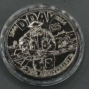 2014 Jersey £5 Coin – D-Day 70th Anniversary Proof Uncirculated in Capsule